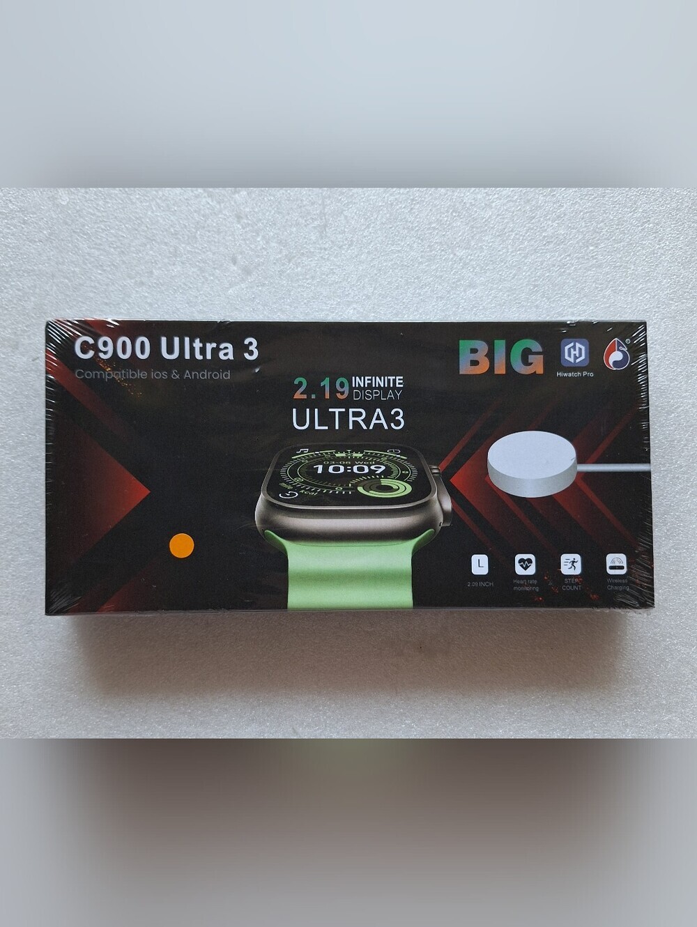 C900 Ultra 3 Smartwatch 49mm (Orange Band) - Brand New SEALED